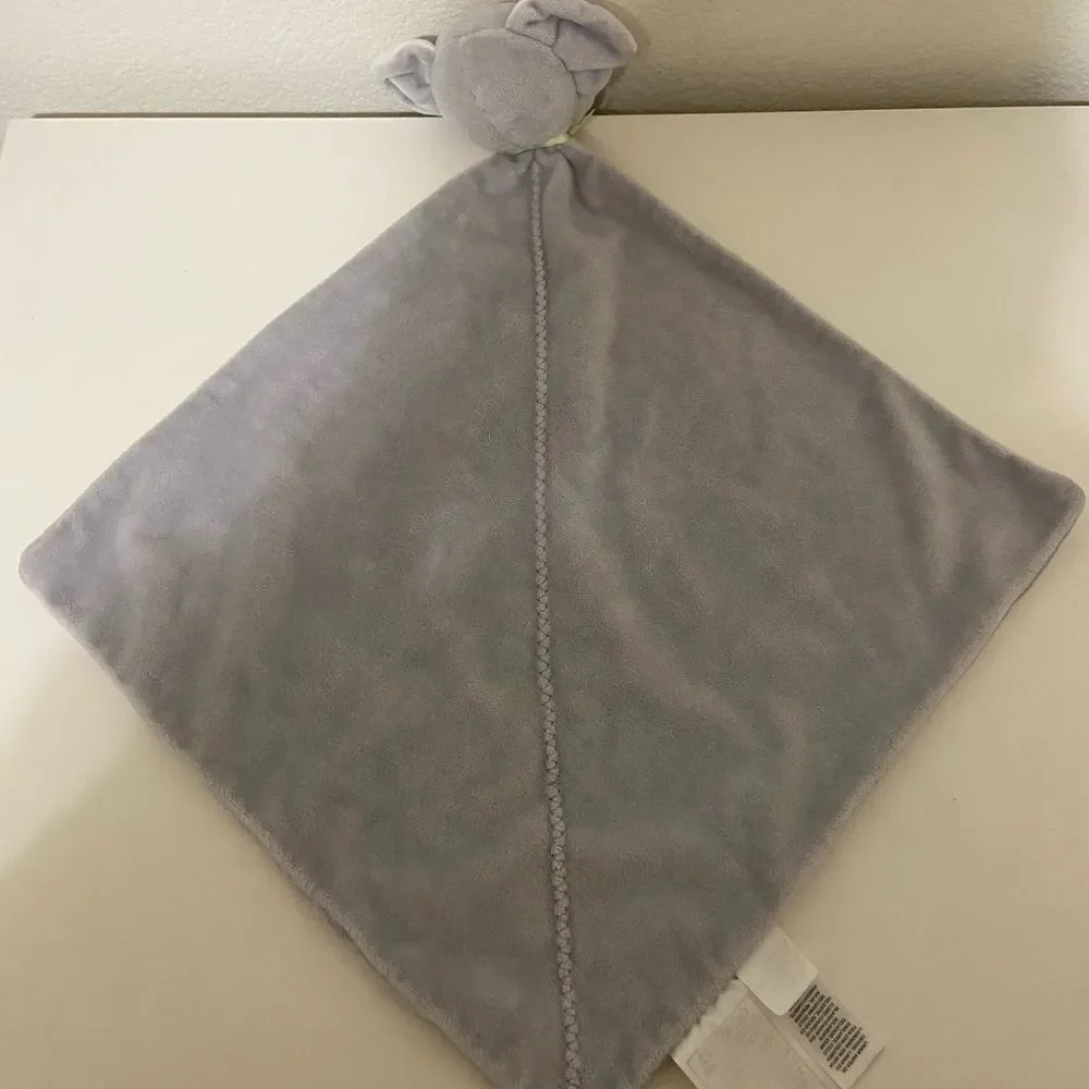 Precious Firsts Carter’s Gray Elephant Security Blanket Lovey Loved Rattle Stars